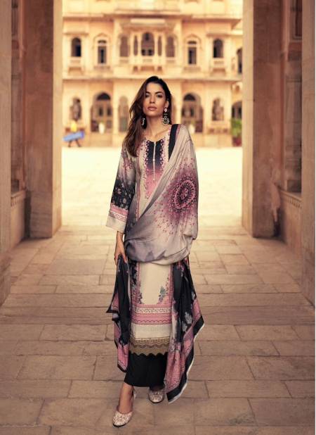 Mumtaz Jashn E Riwaaz Pashmina Viscose Printed Cotton Dress material 
